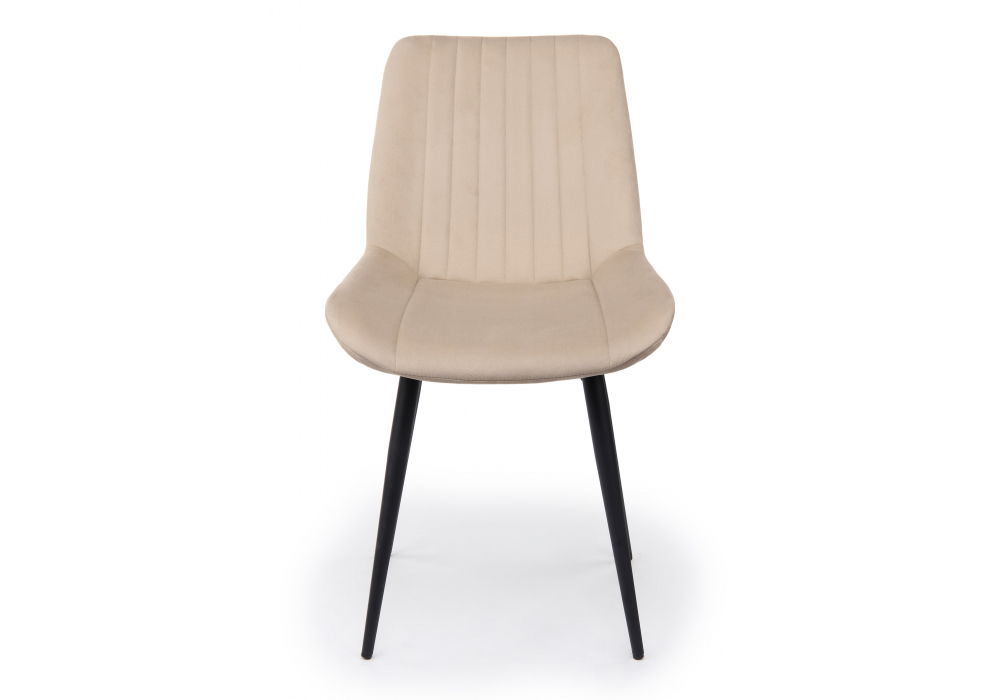 фото стул на металлокаркасе woodville седа бежевый (zd 210) / черный 632393 | 220svet.ru