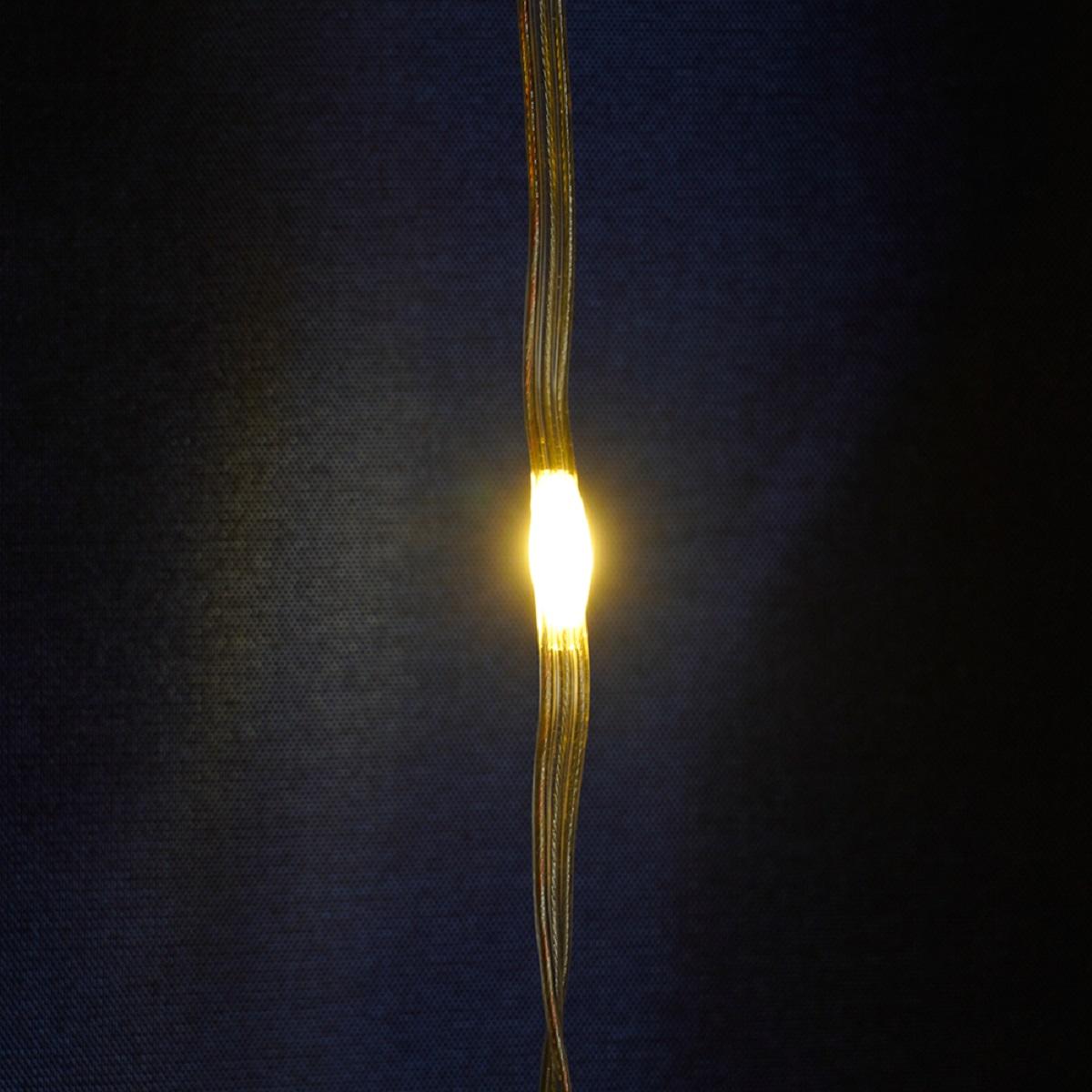 фото светодиодная гирлянда feron занавес 230v 2700k теплый белый с эффектом водопада cl26 48595 | 220svet.ru