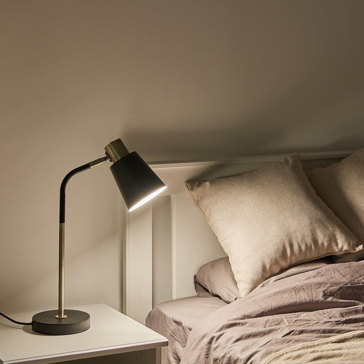 фото настольная лампа uniel uml-b700 e27 black ul-00010152 | 220svet.ru