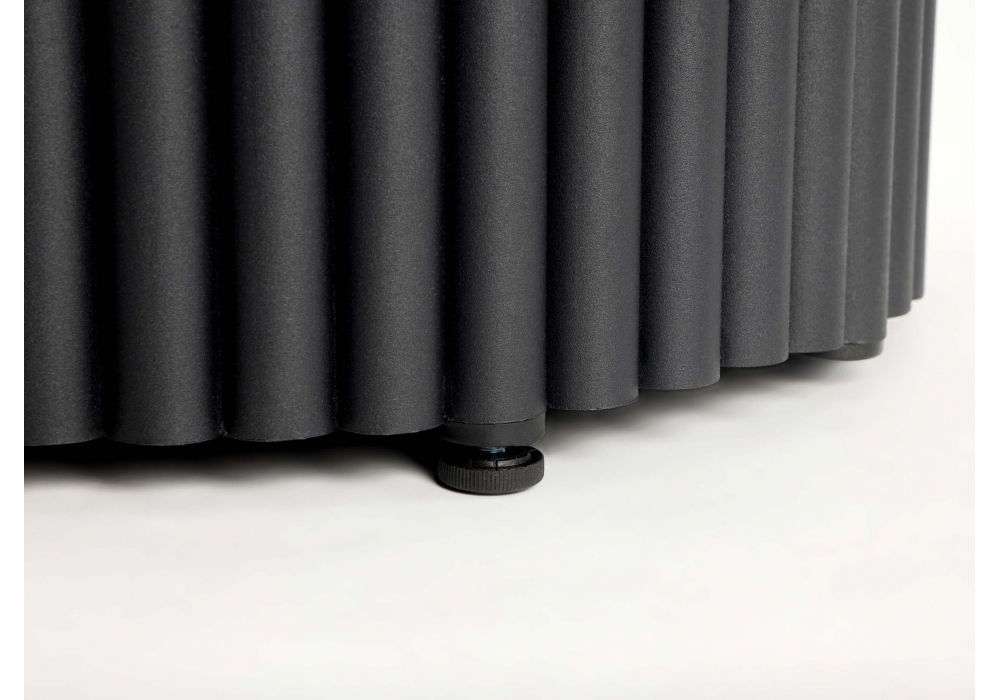 фото керамический стол woodville барел 90 белый мрамор snow white / черный 625951 | 220svet.ru