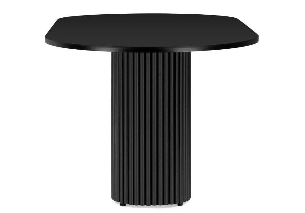 фото стол деревянный woodville барон черная пленка шагрень 620297 | 220svet.ru