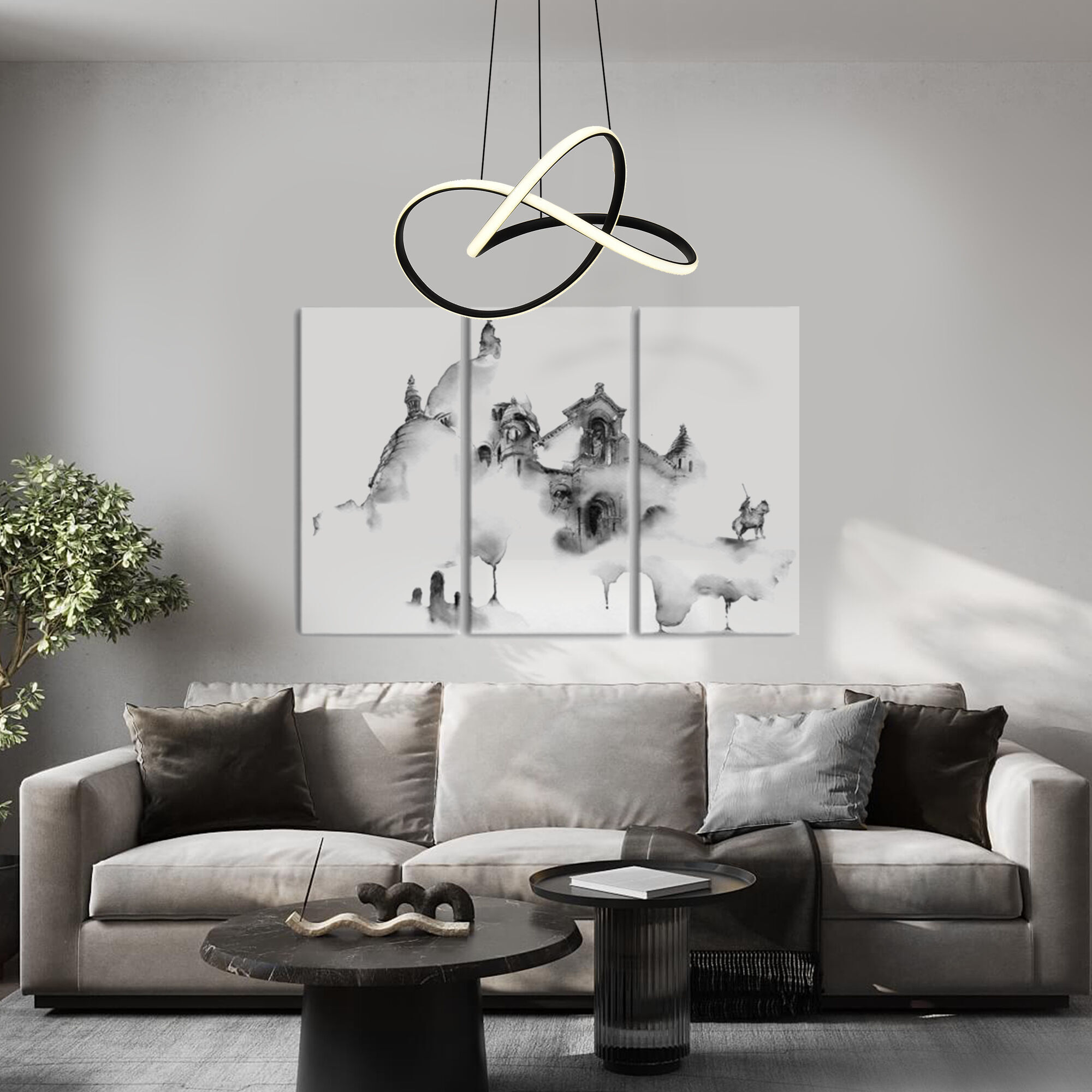 фото подвесной светодиодный светильник eurosvet wind 90312/1 черный | 220svet.ru