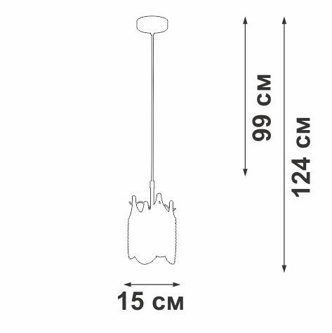 фото подвесной светильник vitaluce v5813-8/1s | 220svet.ru