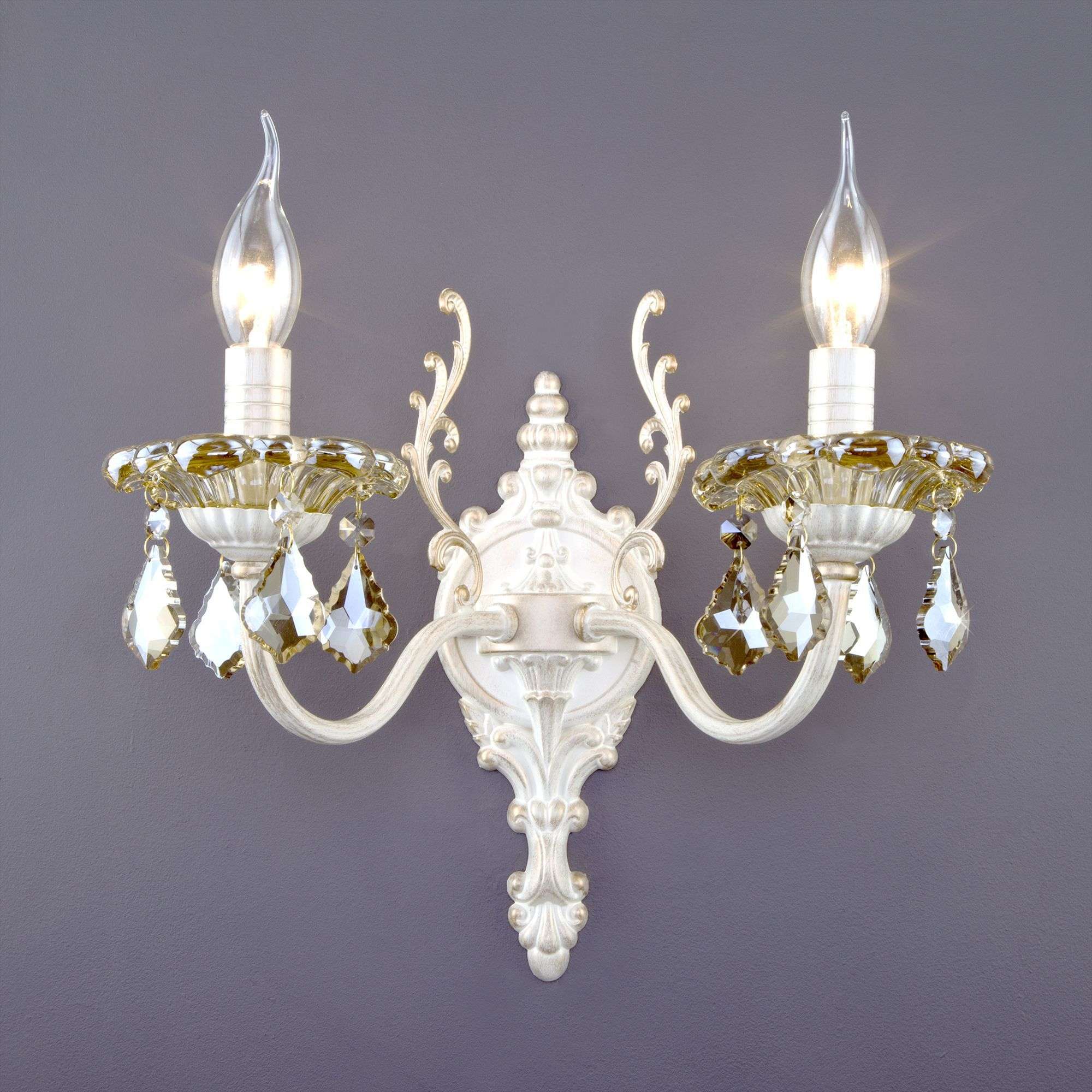 фото бра с тонированным хрусталем eurosvet elisha 3281/2 | 220svet.ru