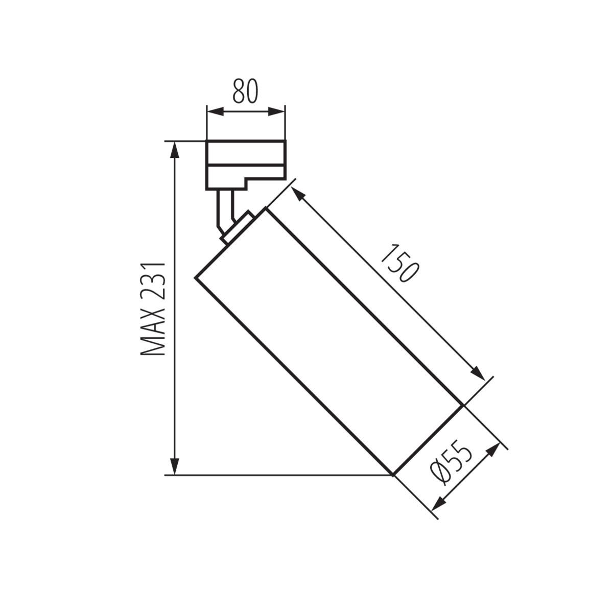 фото трековый светильник kanlux atl2 gu10-w 33138 | 220svet.ru