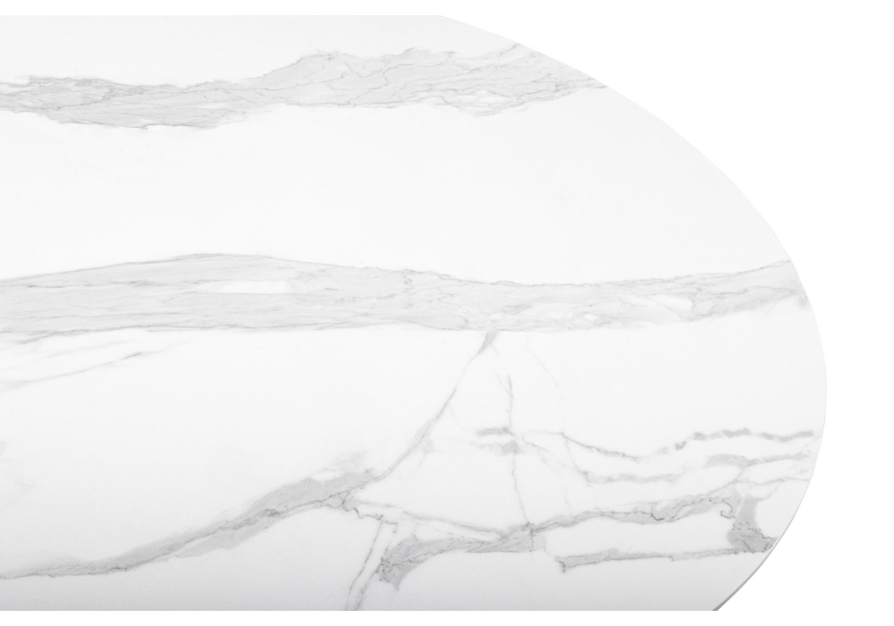 фото керамический стол woodville барел 110 patagonoa bianco repose / черный 625649 | 220svet.ru