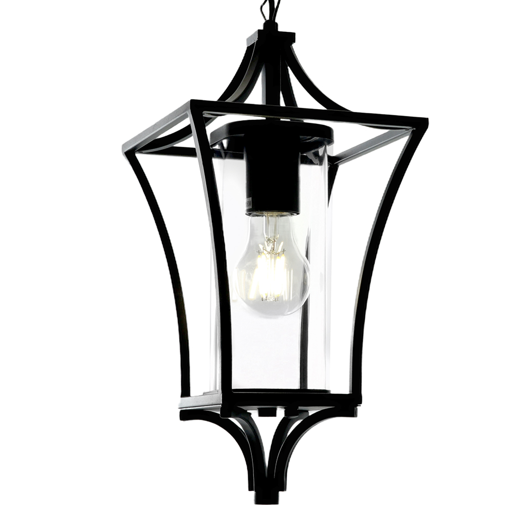 фото светильник садово-парковый feron pl735 на цепочке 60w e27 230v, черный 51271 | 220svet.ru