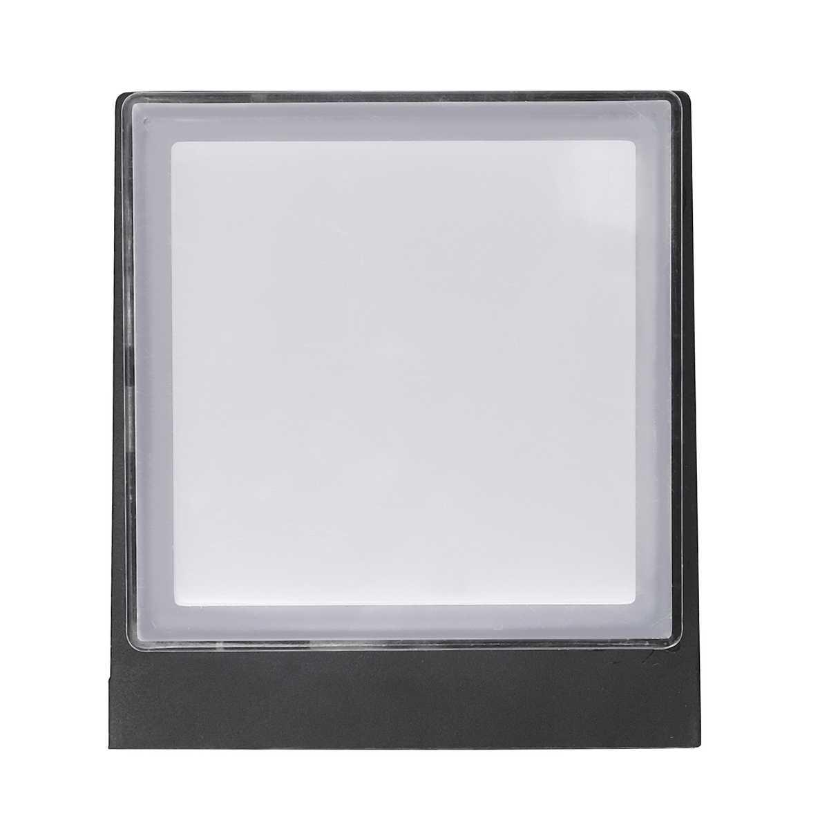 фото уличный настенный светодиодный светильник uniel ulu-p25a-5w/4000k ip65 black ul-00010517 | 220svet.ru