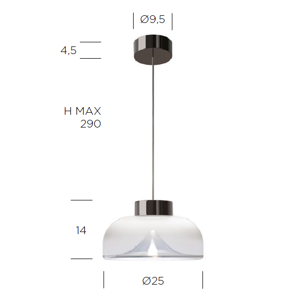 фото подвесной светильник aella mini 25 s clear | 220svet.ru