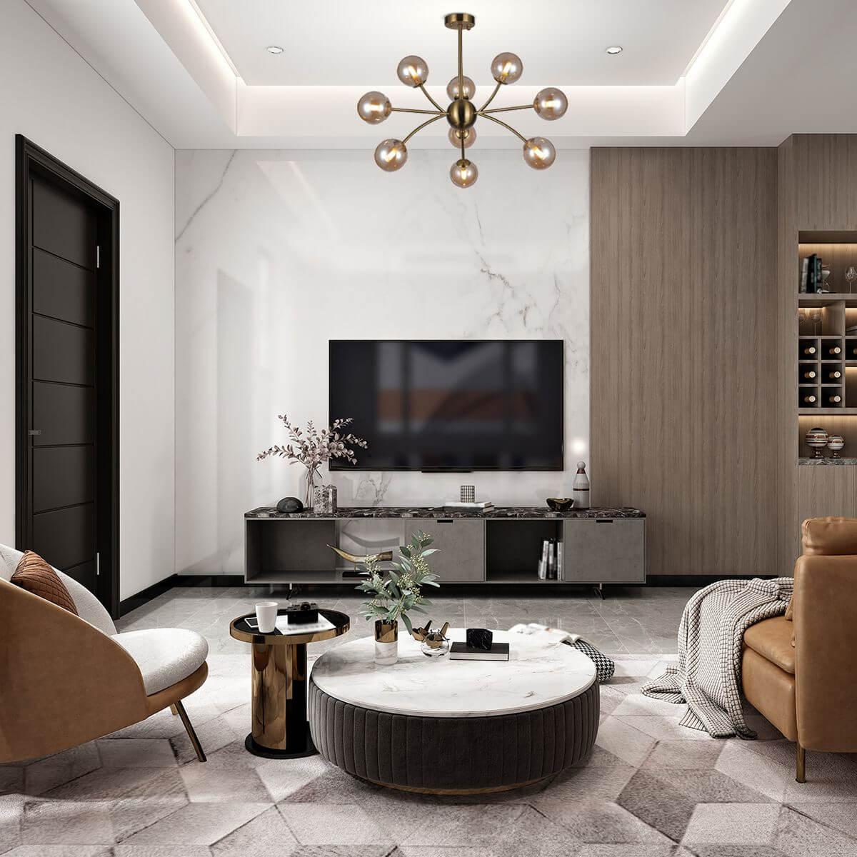 фото подвесная люстра escada infinity 10164/9pl copper | 220svet.ru