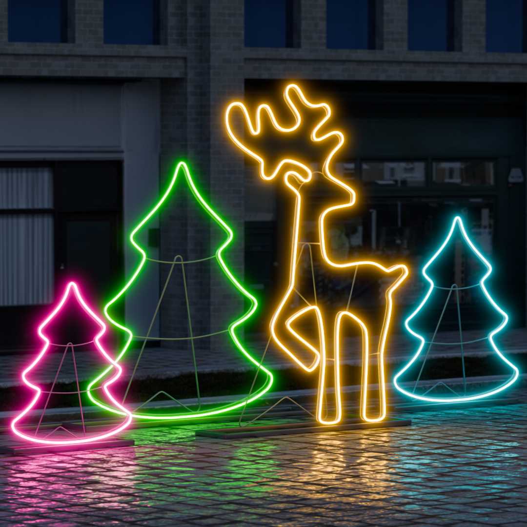 фото комплект светодиодного неона apeyron 220в, 6вт/м, rgb, smd5050, 80д/м, 10*18мм, 10м, ip65 (контроллер, заглушка, крепеж - 10шт) 10-108 | 220svet.ru