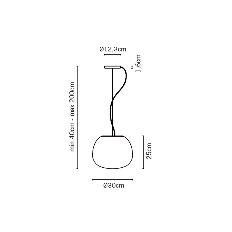 фото подвесной светильник lumi mochi d30 | 220svet.ru