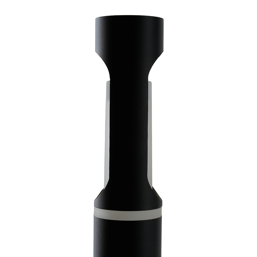 фото светильник садово-парковый feron dh1105, 15w, gu10,230v, черный (столб) 51231 | 220svet.ru