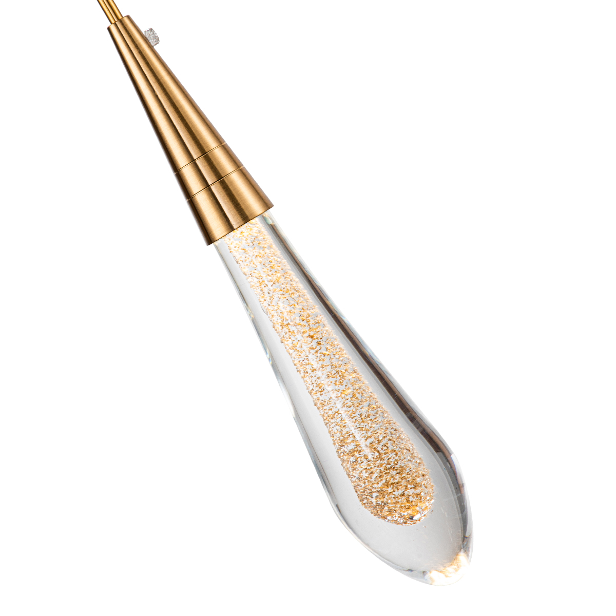 фото подвесной светодиодный светильник delight collection dz1018p-1 brass | 220svet.ru