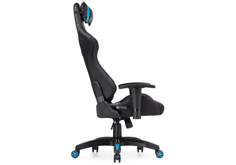 фото компьютерное кресло woodville blok light blue / black 15137 | 220svet.ru