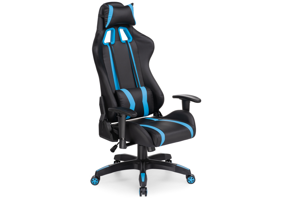 фото компьютерное кресло woodville blok light blue / black 15137 | 220svet.ru