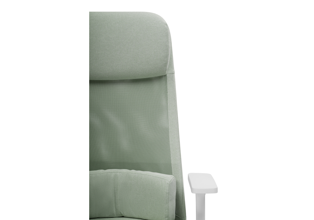фото компьютерное кресло woodville salta light green / white 15396 | 220svet.ru