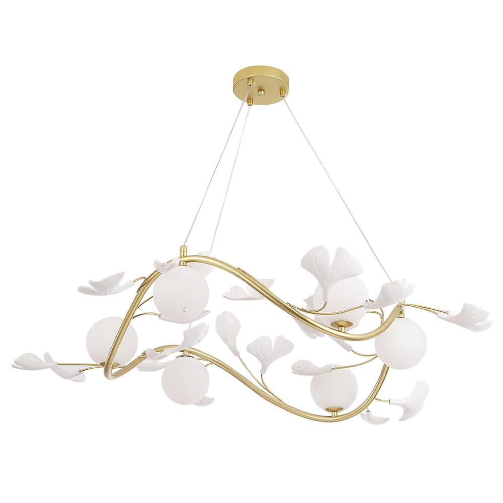 фото подвесная люстра crystal lux colibri sp6 gold | 220svet.ru
