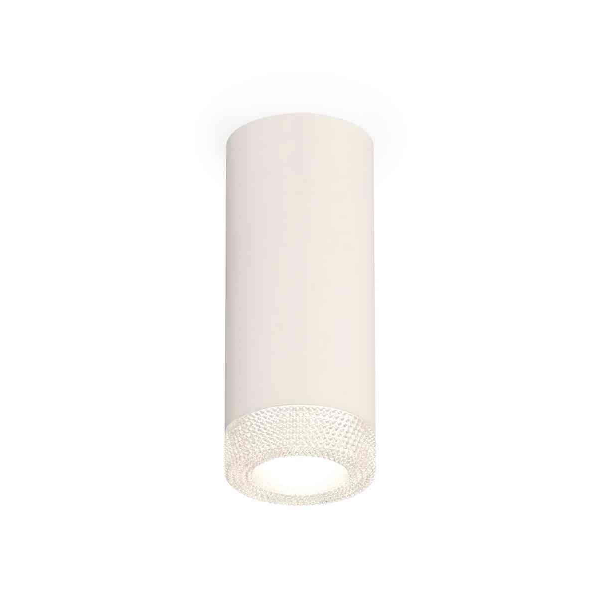 фото комплект накладного светильника ambrella light techno spot xs7442010 swh/cl белый песок/прозрачный (c7442, n7191) | 220svet.ru