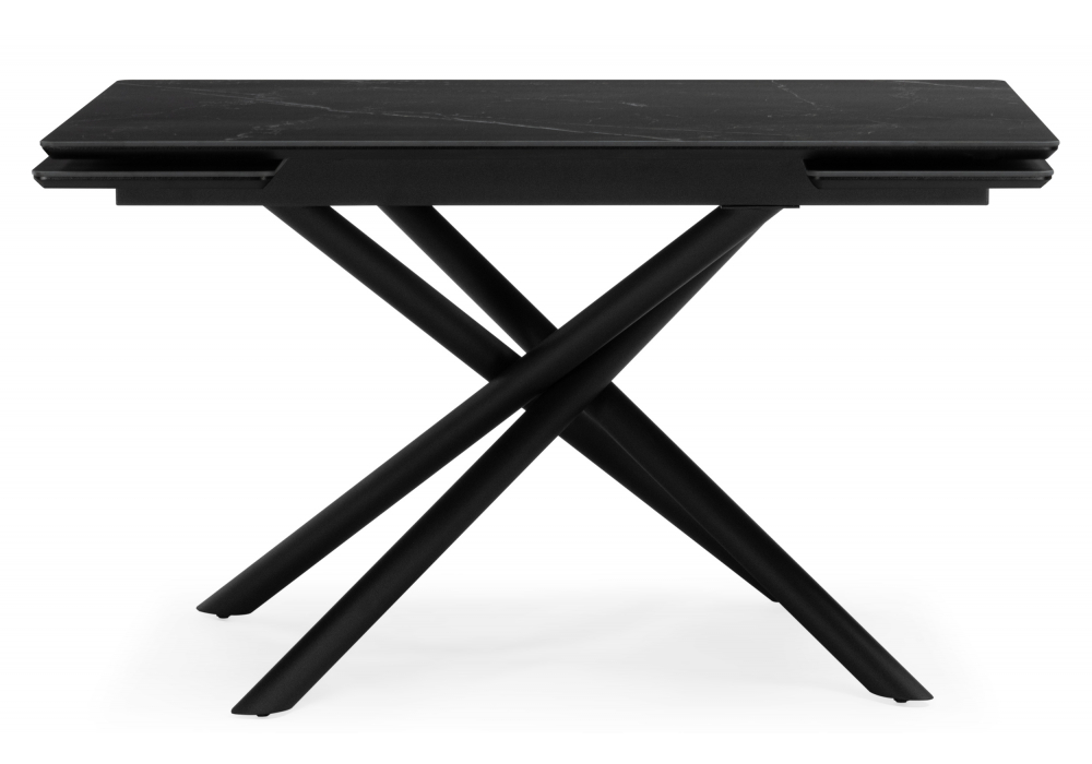 фото керамический стол 140(200)х80 раскладной woodville мэриан shakespeare black / черный 625723 | 220svet.ru