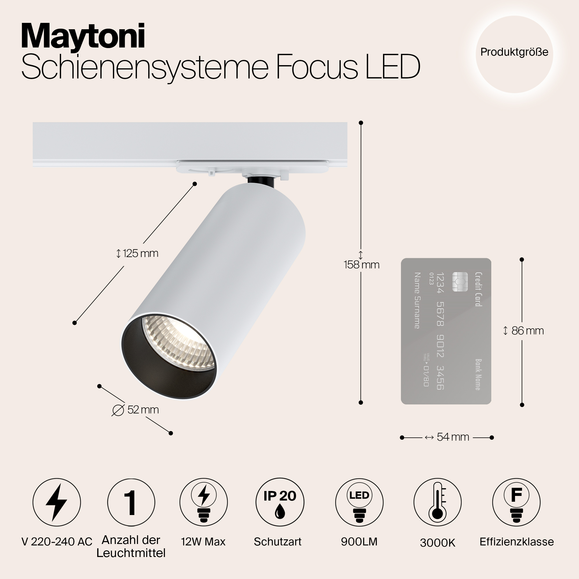 фото трековый светодиодный светильник maytoni track lamps tr021-1-12w3k | 220svet.ru