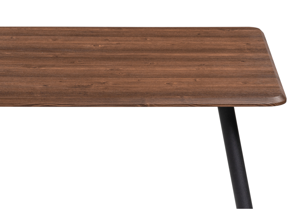 фото стол деревянный woodville кангас 120х80х77 орех кантри / черный 533164 | 220svet.ru