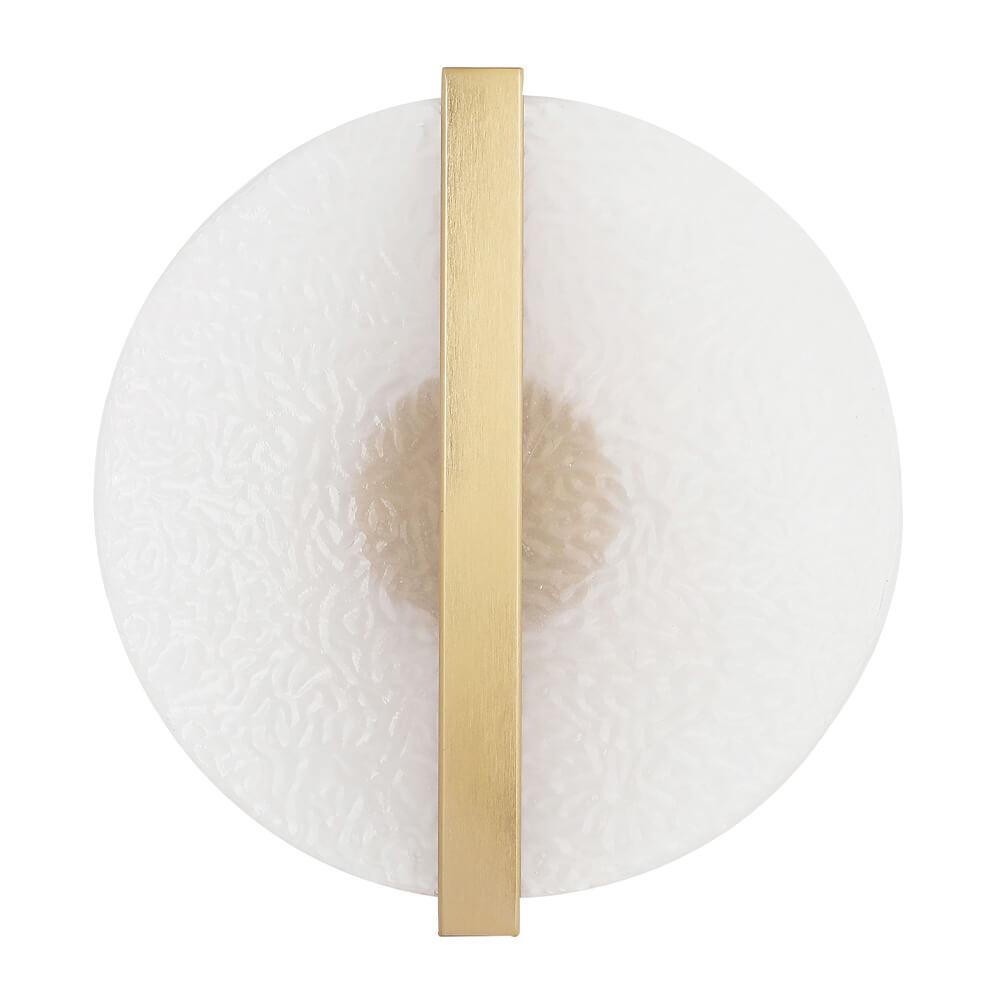 фото настенный светодиодный светильник crystal lux agosto ap5w led brass | 220svet.ru