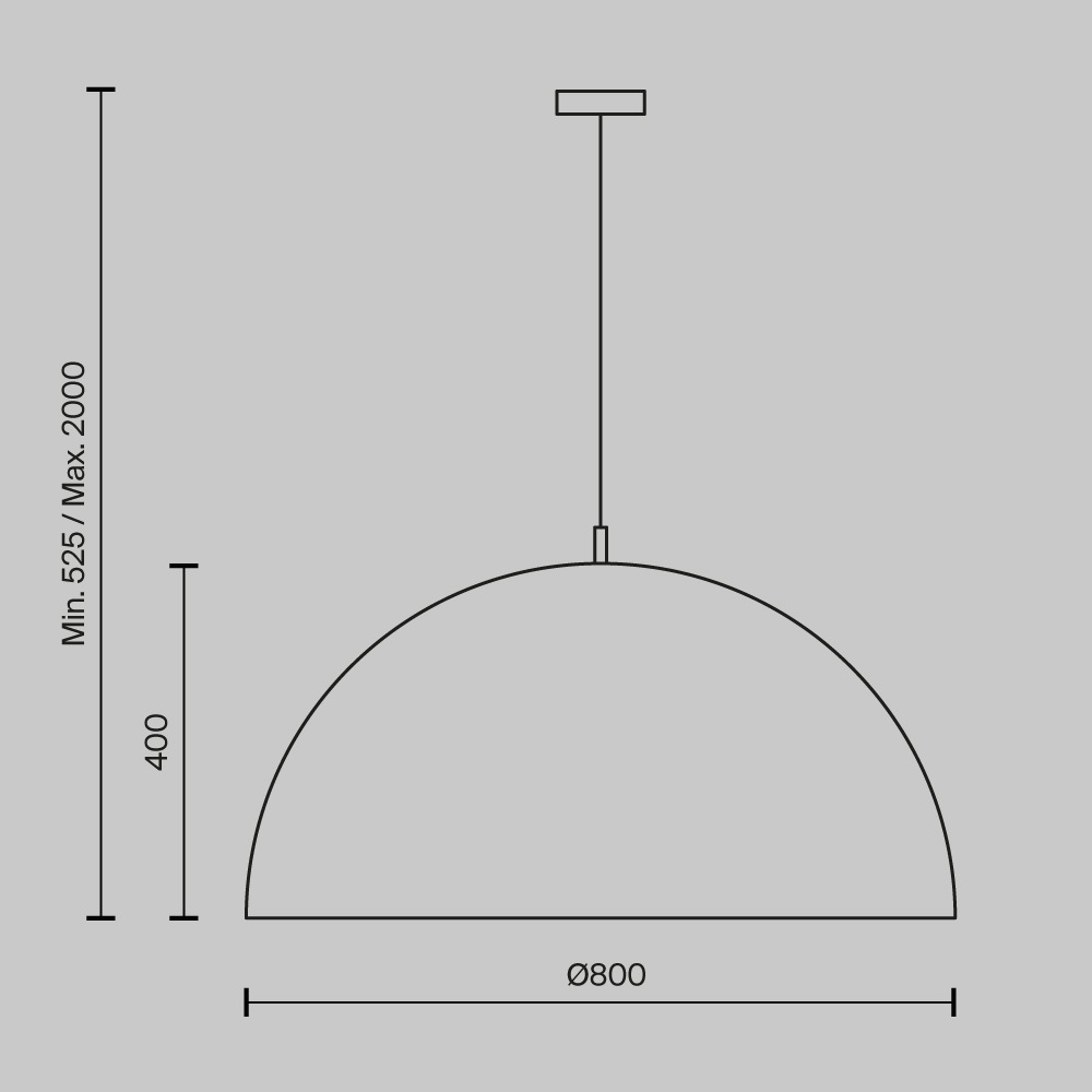 фото подвесной светильник maytoni dome mod169pl-05gr1 | 220svet.ru