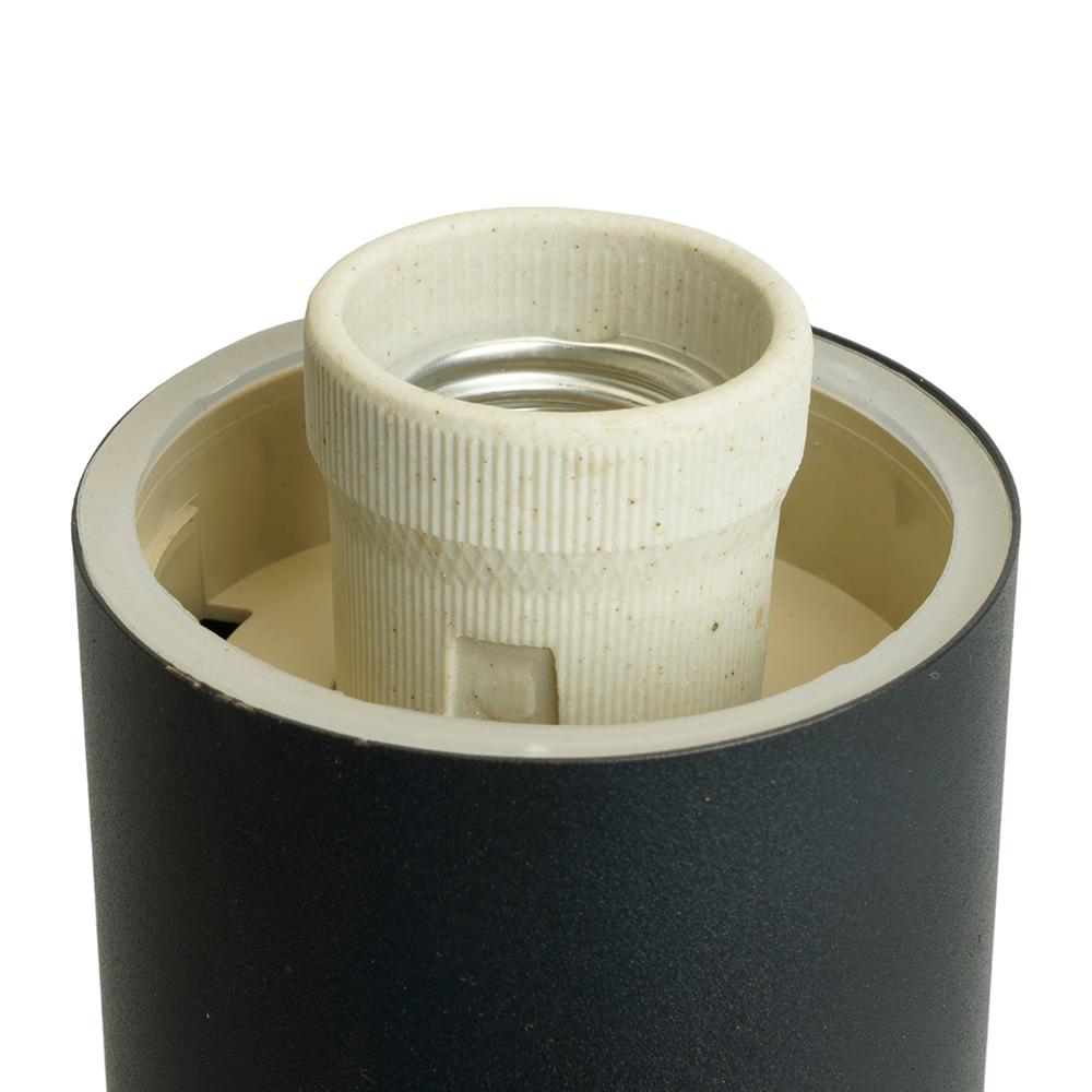 фото светильник садово-парковый feron dh042-1100, техно столб, 18w e27 230v, черный 51525 | 220svet.ru