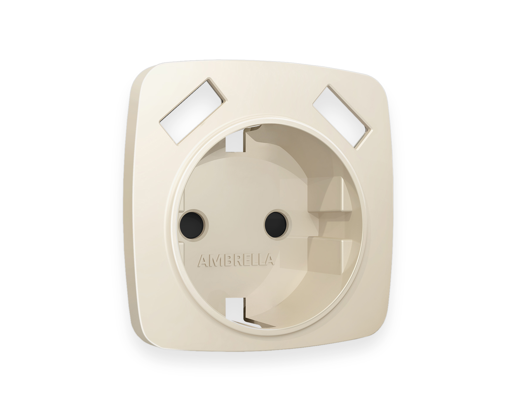 фото лицевая панель для розетки с/з со шторками 2usb a+a ambrella volt quant omega op3290 | 220svet.ru