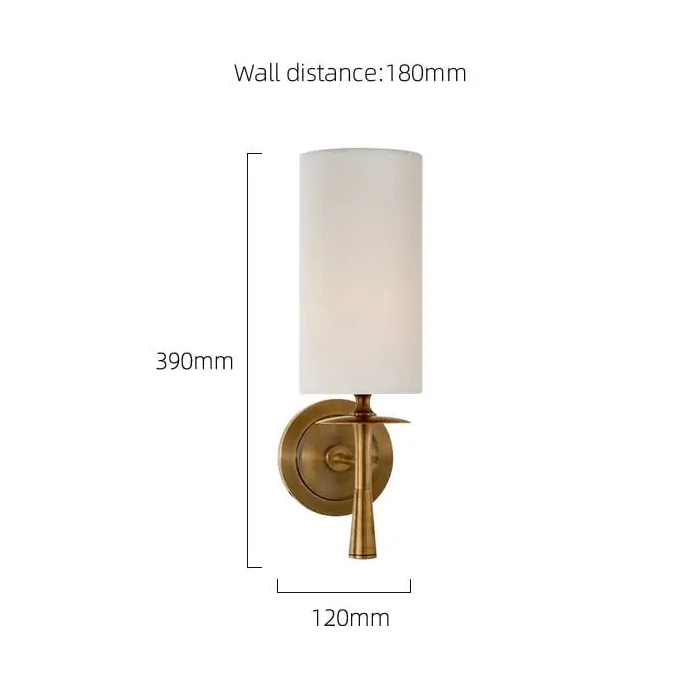 фото бра delight collection mt8865-1w brass | 220svet.ru
