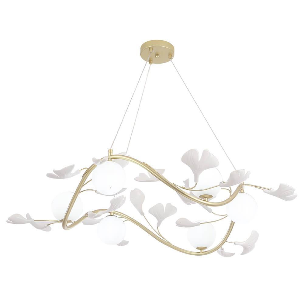 фото подвесная люстра crystal lux colibri sp6 gold | 220svet.ru