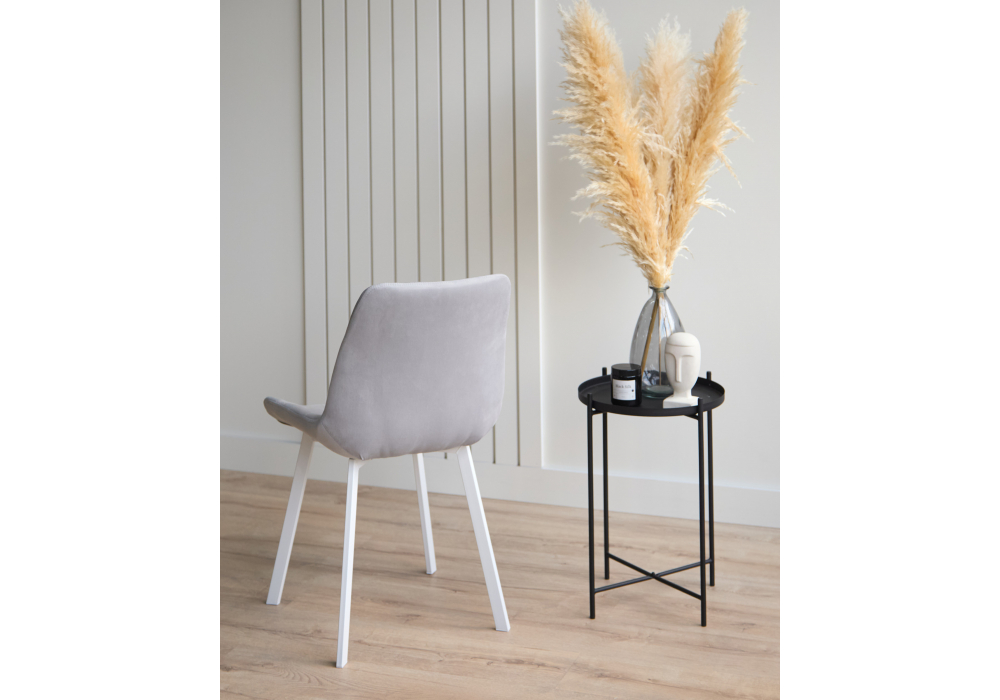 фото стул вращающийся на металлокаркасе woodville челси 360 п светло-серый (zd 960) / белый 632452 | 220svet.ru