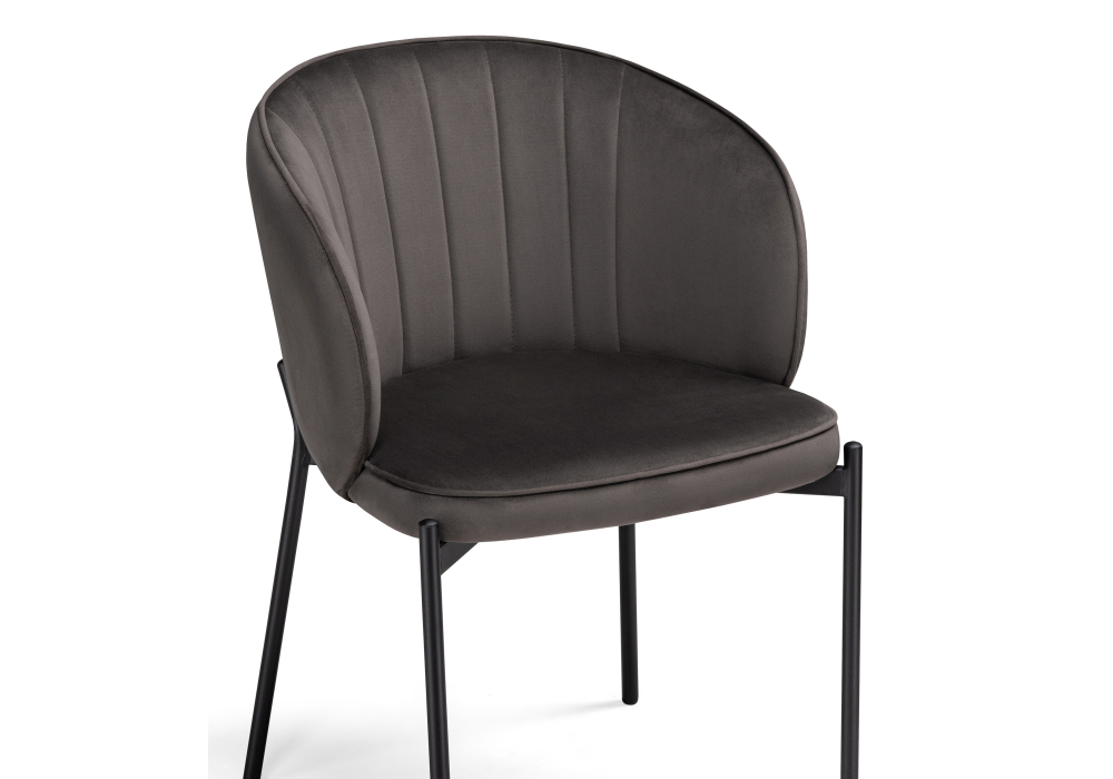 фото стул woodville нейл серый / черный 528448 | 220svet.ru