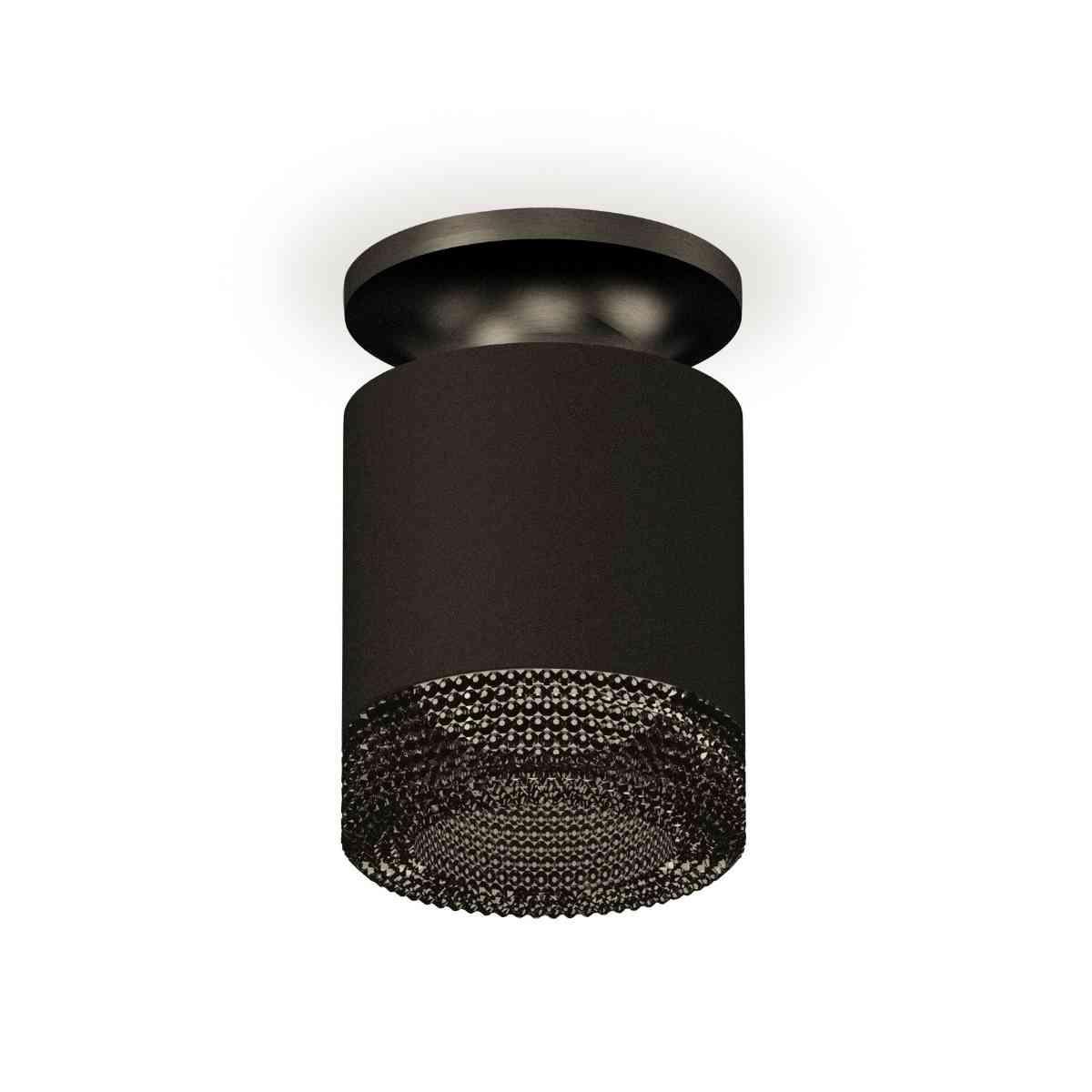 фото комплект накладного светильника ambrella light techno spot xs7402064 sbk/pbk/bk черный песок/черный полированный/тонированный (n7926, c7402, n7192) | 220svet.ru