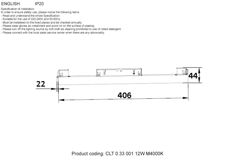фото трековый светодиодный светильник crystal lux clt 0.33 001 12w wh m4000k | 220svet.ru