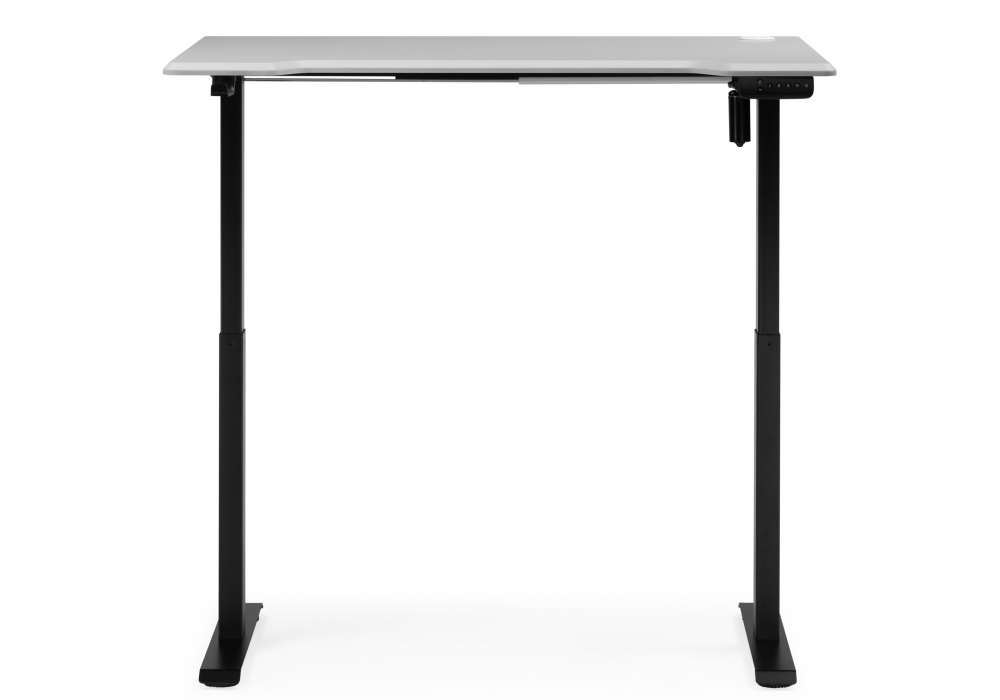 фото компьютерный стол с подъемным механизмом woodville маркос 140х80 тауп / черный 614609 | 220svet.ru