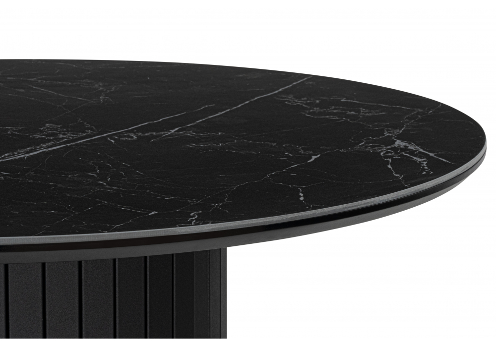 фото керамический стол woodville гравент 90 черный мрамор shakespeare black 625919 | 220svet.ru