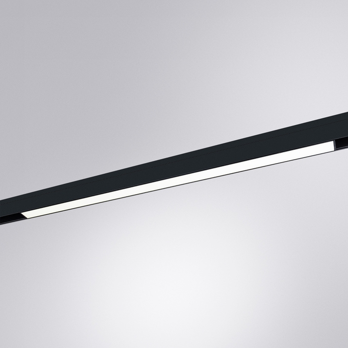 фото трековый магнитный светодиодный светильник arte lamp linea a4643pl-1bk | 220svet.ru