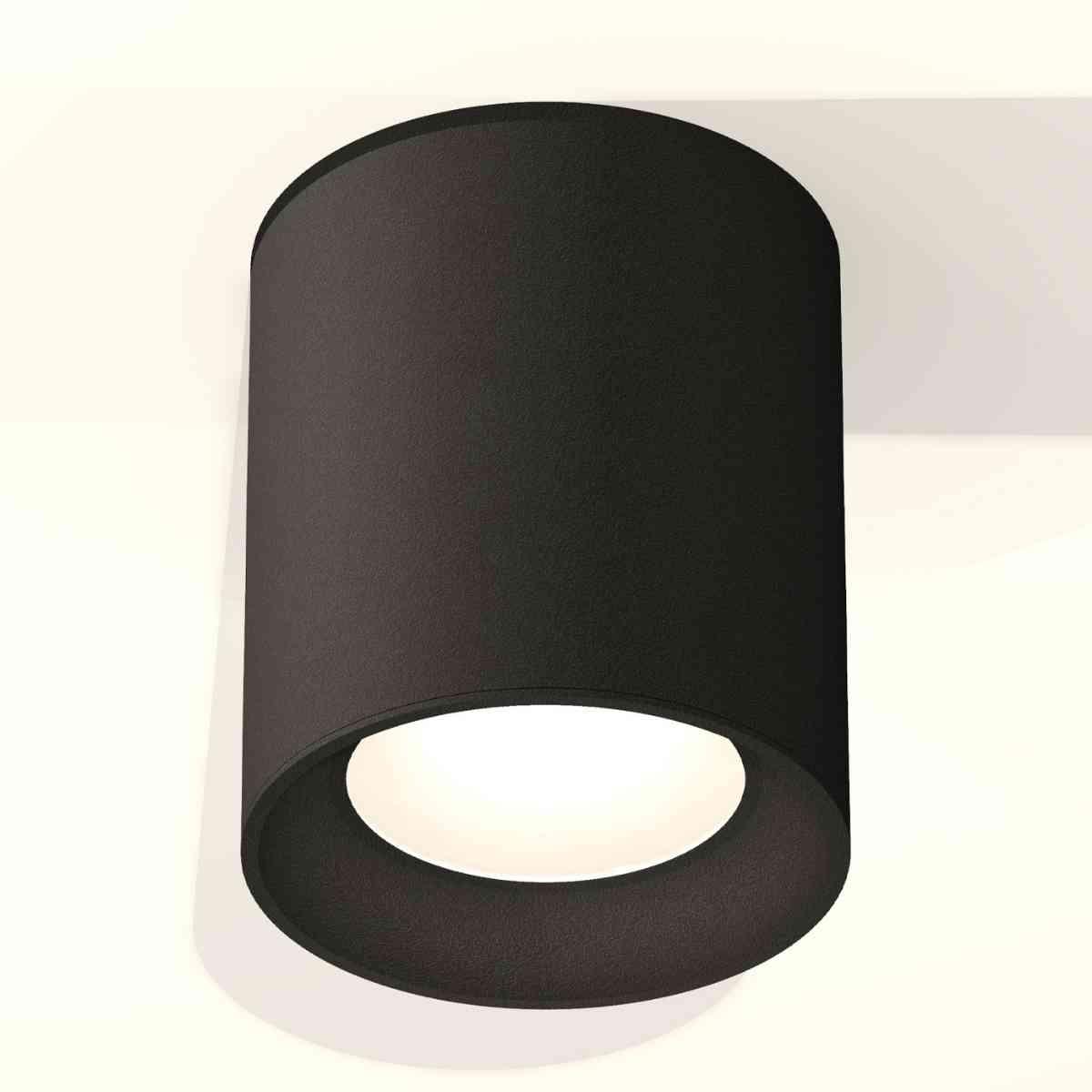 фото комплект накладного светильника ambrella light techno spot xs7422010 sbk черный песок (c7422, n7021) | 220svet.ru