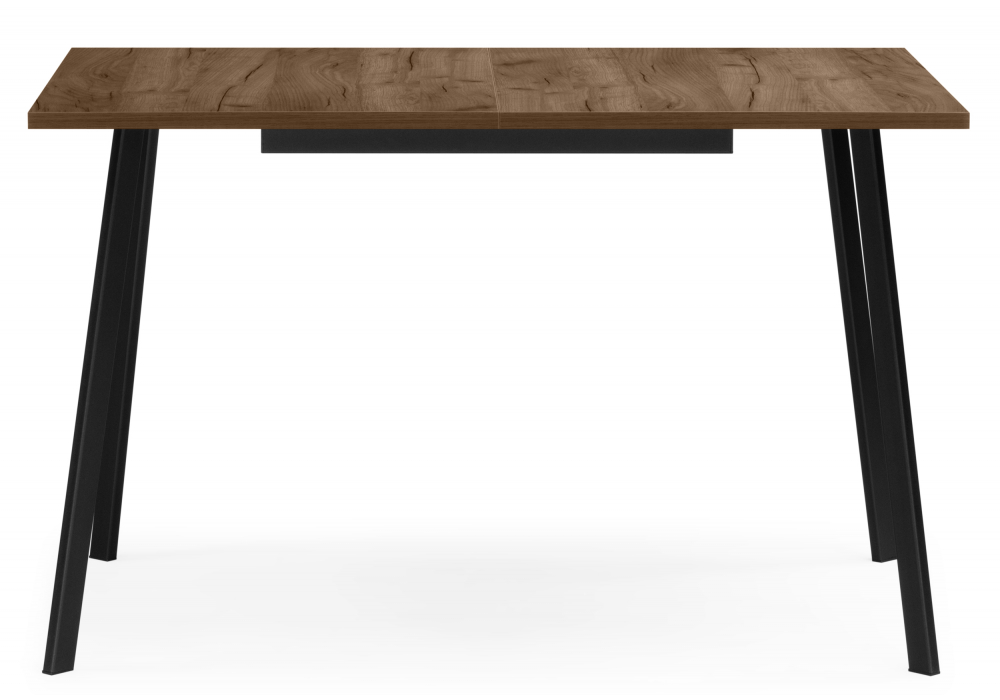 фото стол деревянный раскладной woodville кортни 120(160)x 80 дуб крафт табачный / черный матовый 619217 | 220svet.ru