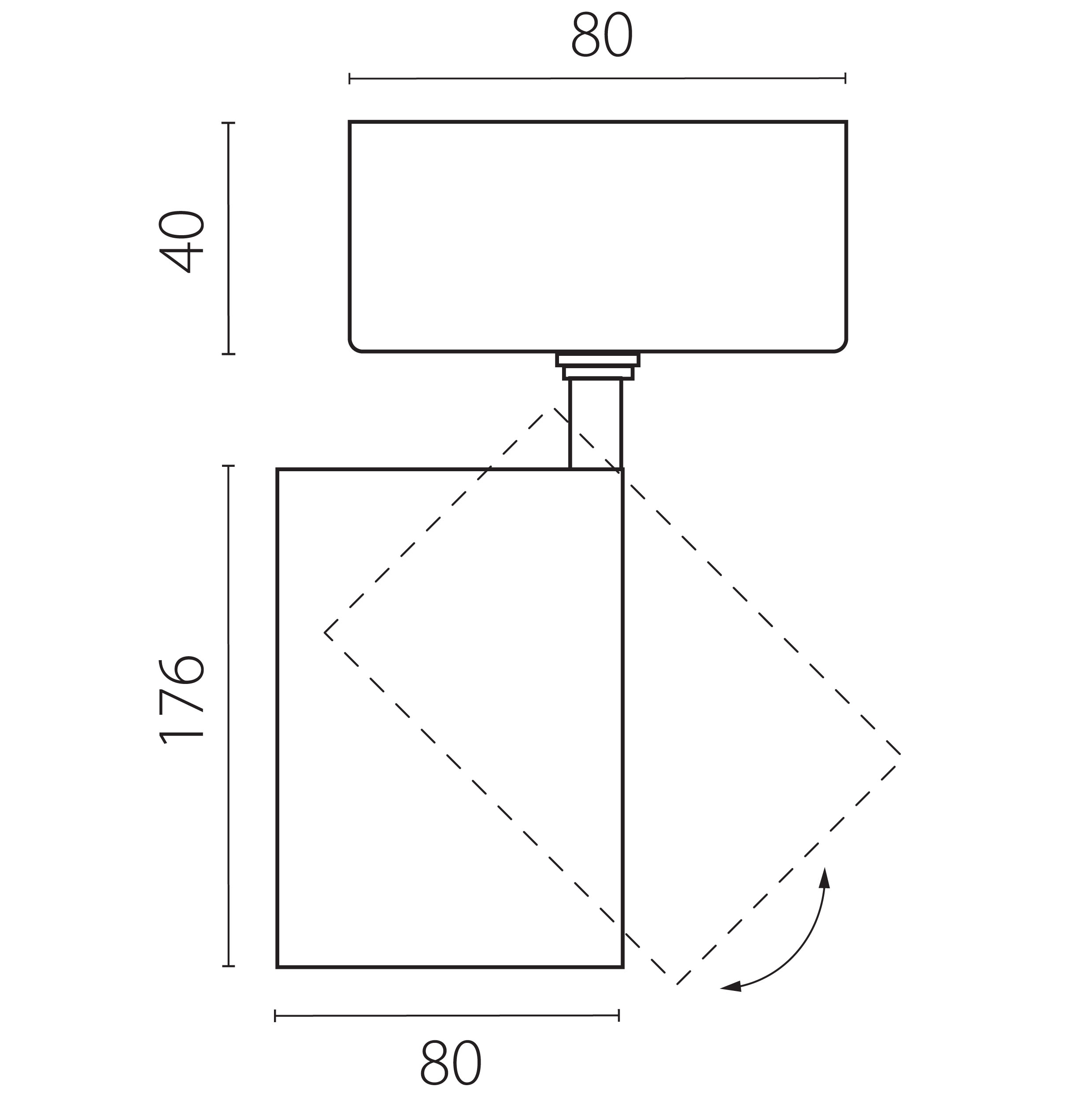фото накладной светодиодный светильник lightstar canno pro c4307so | 220svet.ru