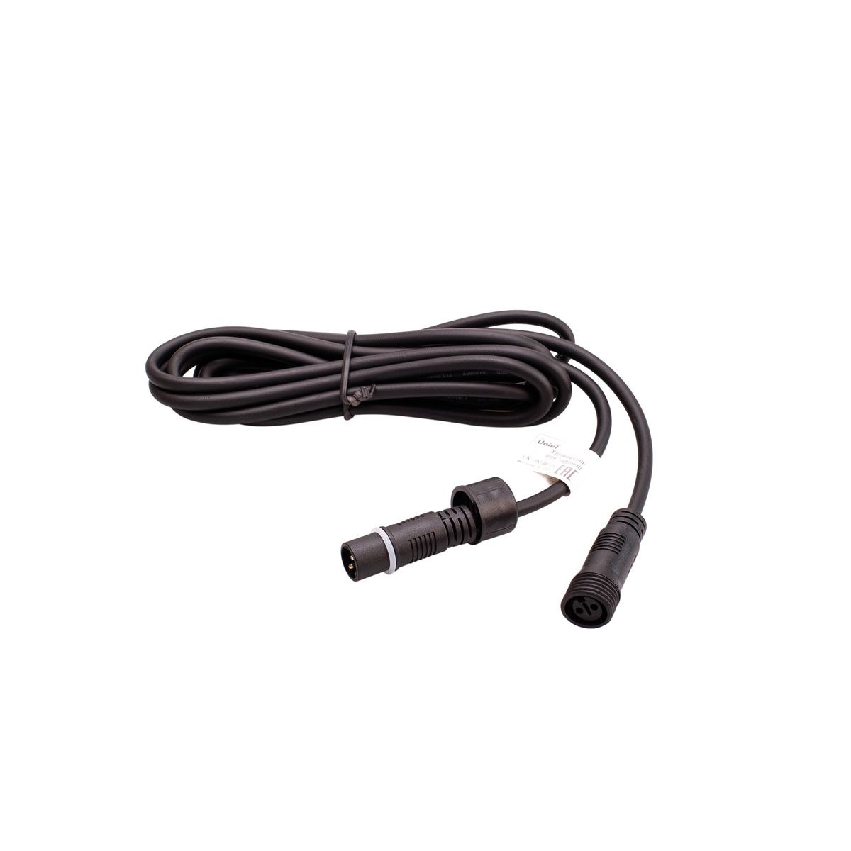 фото удлинитель для гирлянд uniel ucx-f90 e/3m/bk ul-00013225 | 220svet.ru
