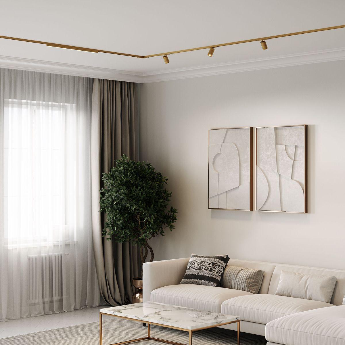 фото трековый магнитный светодиодный светильник elektrostandard brass line 85528/01 a069636 | 220svet.ru