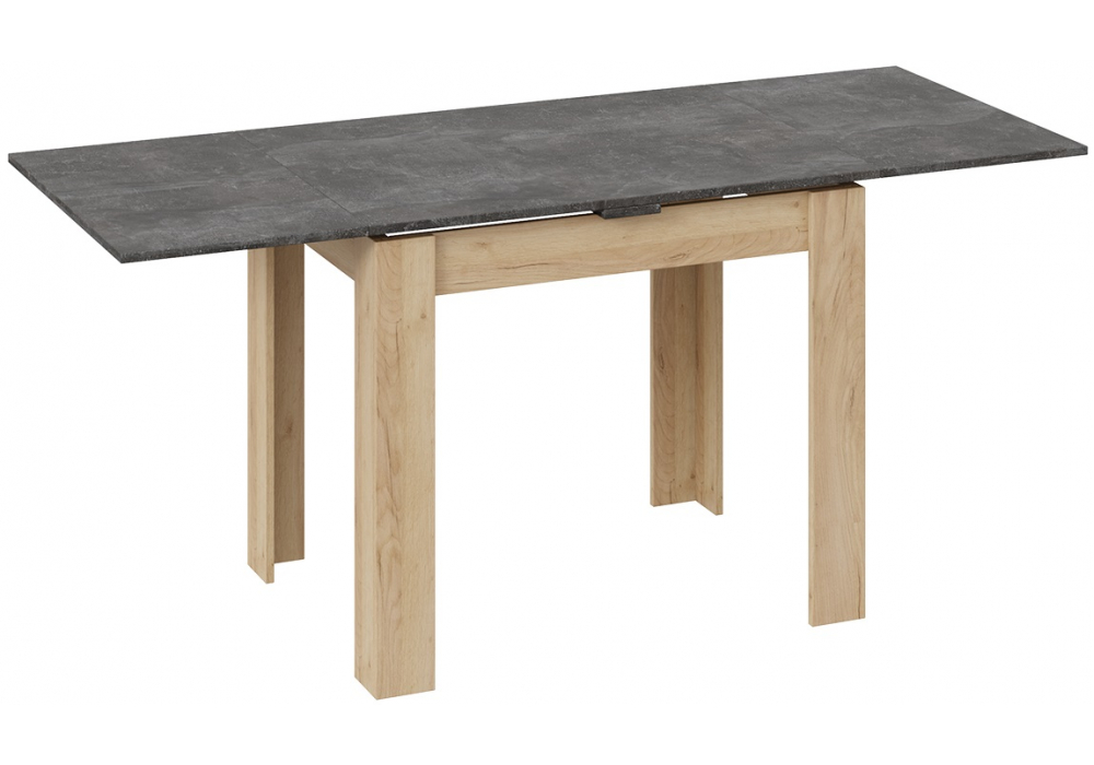 фото стол раскладной woodville промо тип 3 дуб крафт золотой / ателье темное 474406 | 220svet.ru