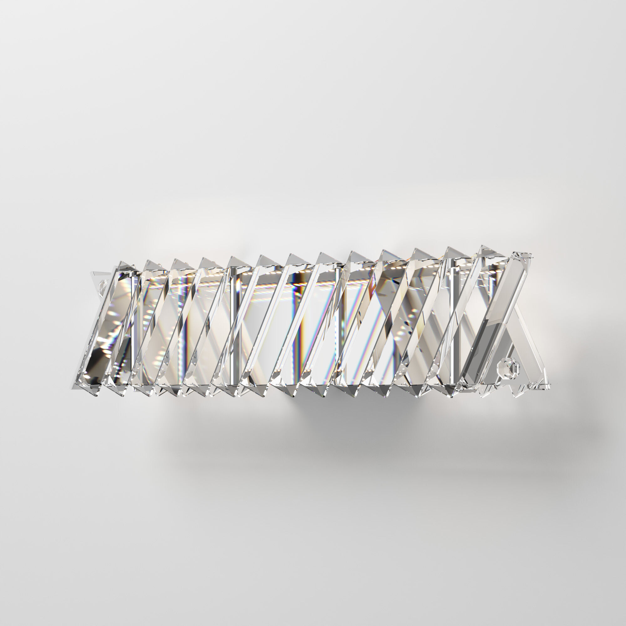 фото настенный светильник с хрусталем strotskis eurosvet solis 101005 led никель  | 220svet.ru