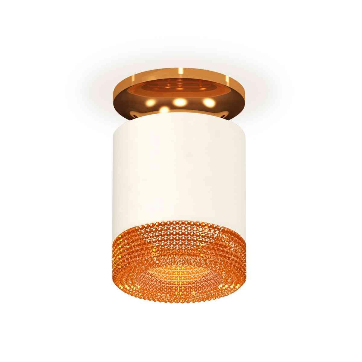 фото комплект накладного светильника ambrella light techno spot xs7401123 swh/pyg/cf белый песок/золото желтое полированное/кофе (n7929, c7401, n7195) | 220svet.ru
