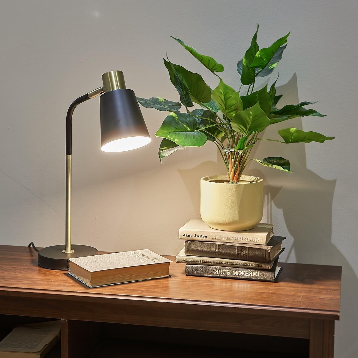 фото настольная лампа uniel uml-b700 e27 black ul-00010152 | 220svet.ru