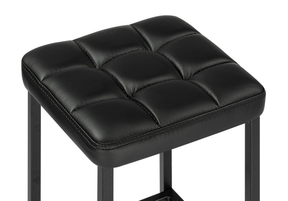 фото барный стул woodville лофт кож.зам. d6 / черный матовый 614941 | 220svet.ru