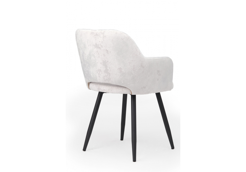 фото стул вращающийся на металлокаркасе woodville эолин 360 светло-бежевый (simple 011) / черный 631691 | 220svet.ru